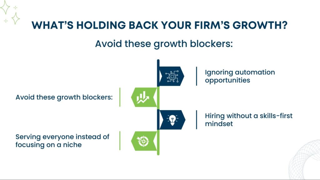 Infographic on business growth blockers